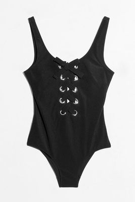 Lace Up Swimsuit from & Other Stories
