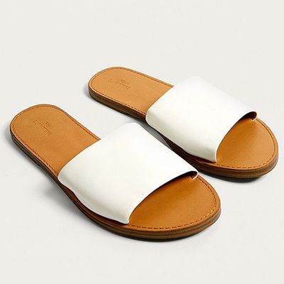Mia Leather Solid Sliders  from Urban Outfitters 