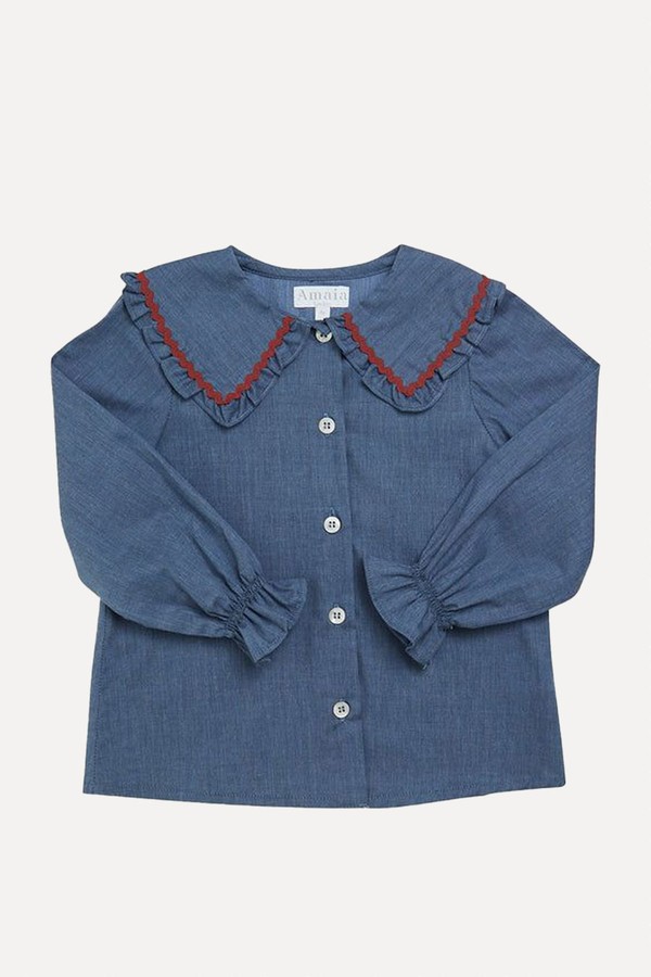 Gaya Blouse Chambray from Amaia
