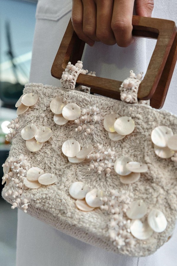 Pearlescent Detail Handbag from Zara