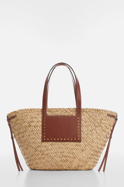 Double Strap Basket Bag from Mango