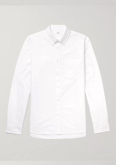 Button-Down Collar Cotton Oxford Shirt from Mr P.