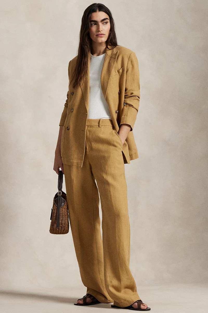 Linen Relaxed Straight Trouser