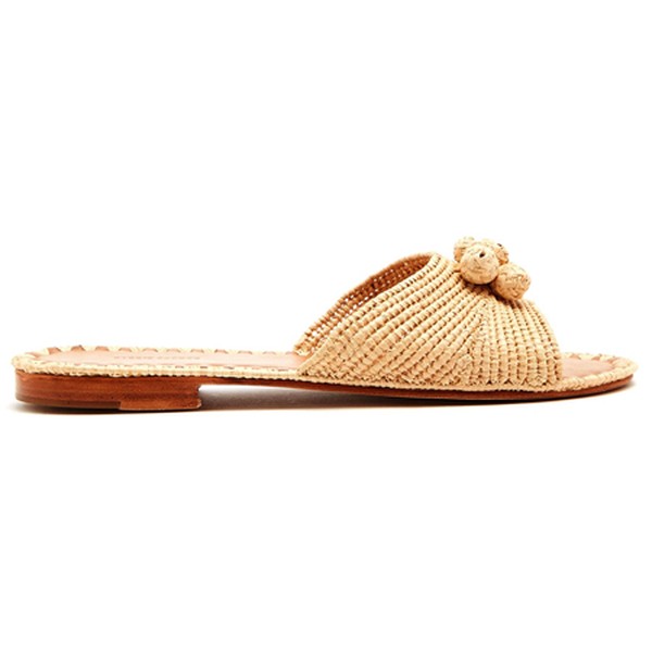 Salma Raffia Slides from Carrie Forbes