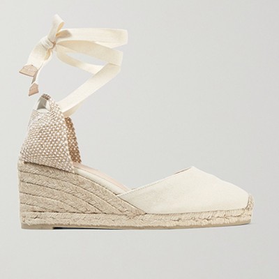 Carina 60 Canvas Wedge Espadrilles from Castaña