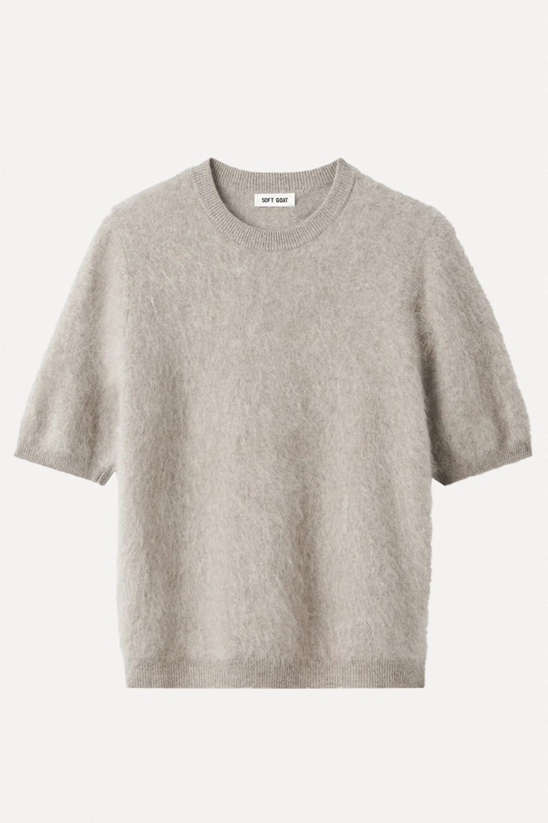 Brushed Short Sleeve Top from Soft Goat