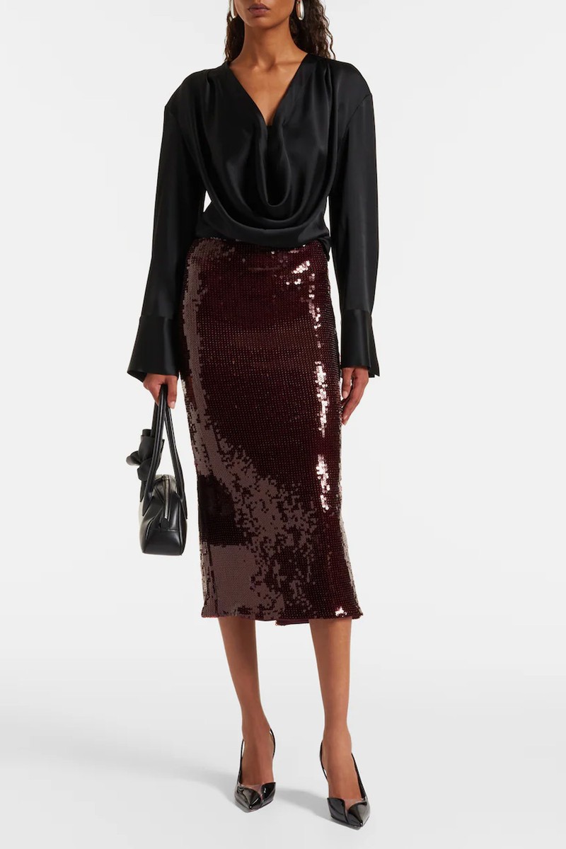 Georgia Sequined Pencil Skirt from Rotate