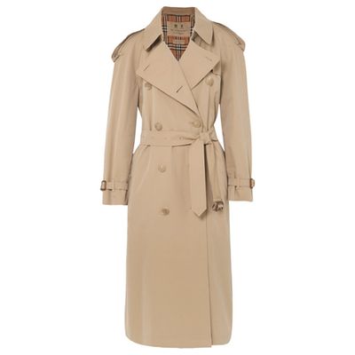 Long Cotton-Gabardine Trench Coat from Burberry