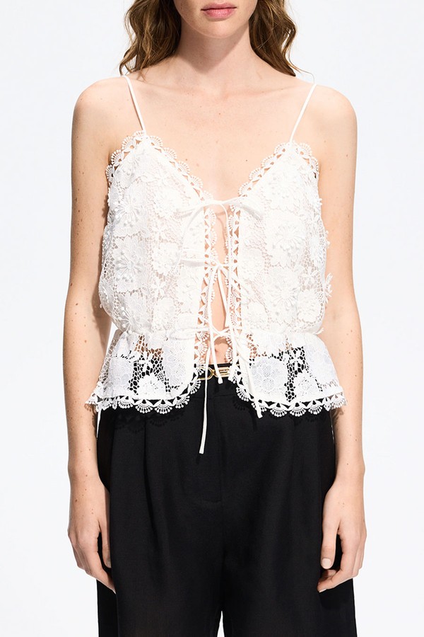 Top With Openwork Pattern from Reserved