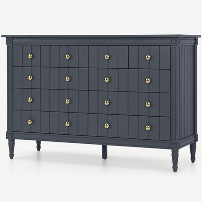Bourbon Vintage Wide Chest Of Drawers