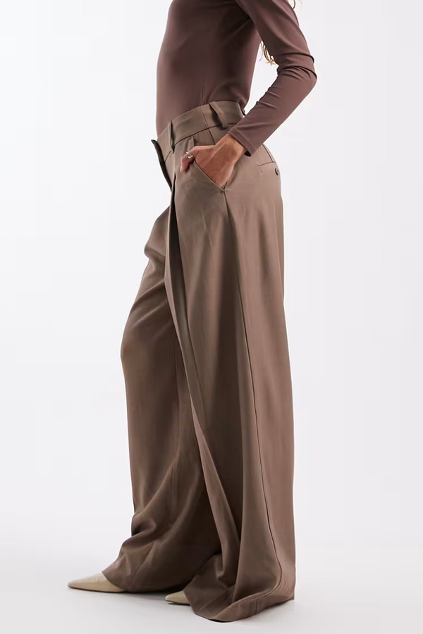 High Waisted Pleated Trousers from Vero Moda
