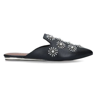 London Olive Bead Leather Mules from Kurt Geiger 