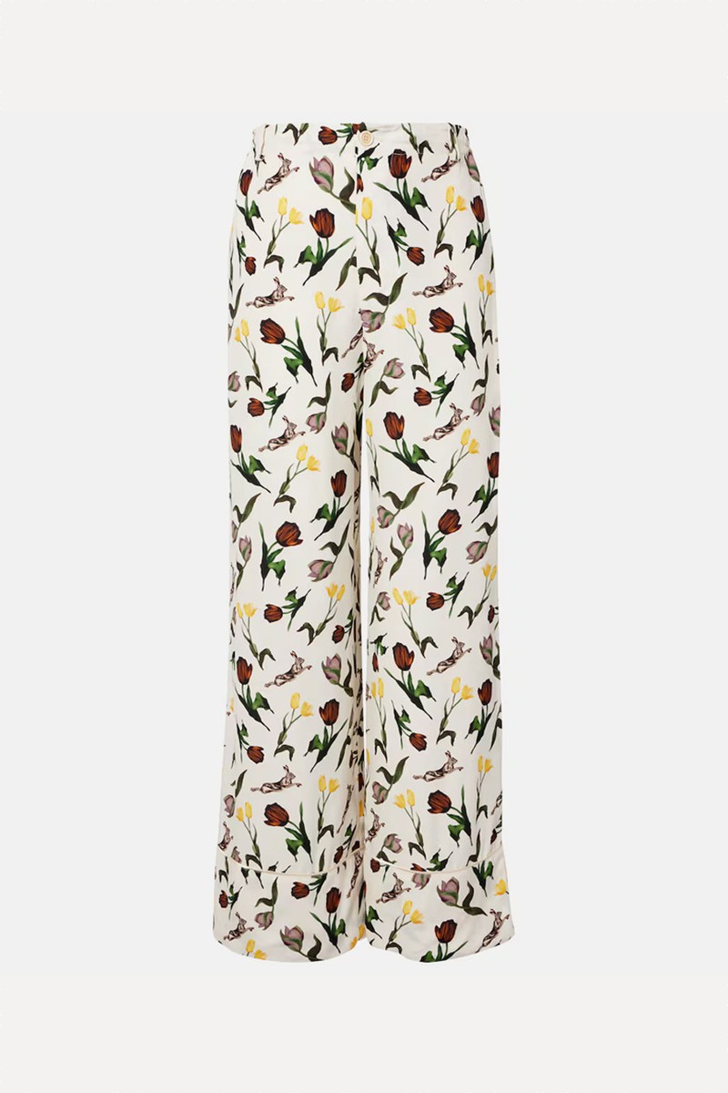 Printed Silk Palazzo Pants from Marni