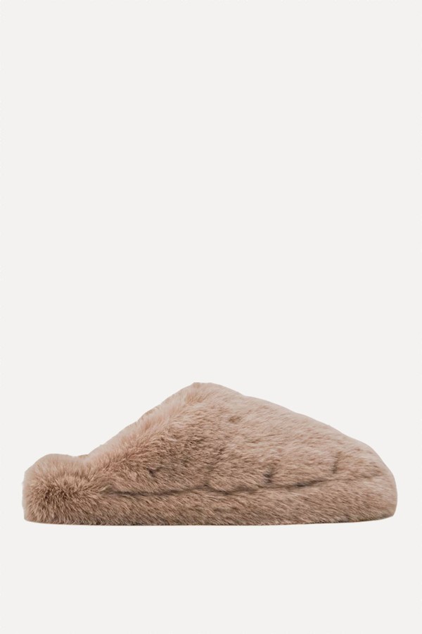Faux Fur Slippers from Reiss
