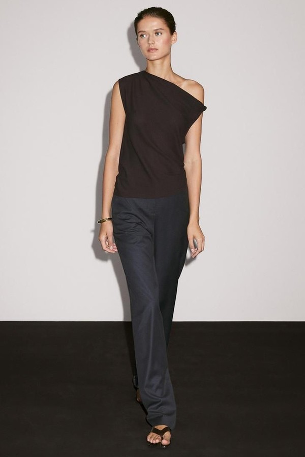 100% Cotton Asymmetric Top from MASSIMO DUTTI