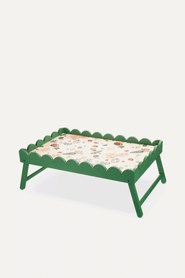 Miami Shells Foldable Bamboo Bed Tray from Eleanor Bowmer