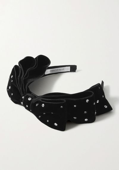 Velvet Embellished Headband from Jennifer Behr