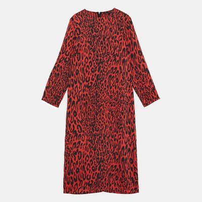 Animal Print Dress  from Zara