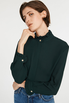 Shirt With Wavy Collar, £269 | Claudie Pierlot