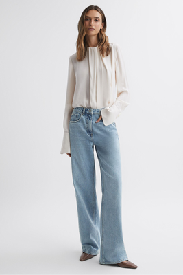 Marion Mid Rise Wide Leg Jeans  from Reiss