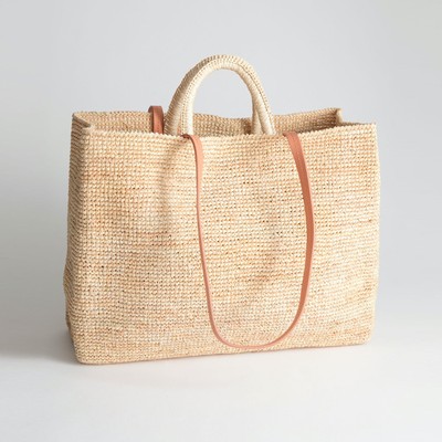 Large Woven Straw Tote from & Other Stories