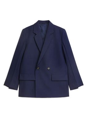Double-Breasted Hopsack Blazer from Arket