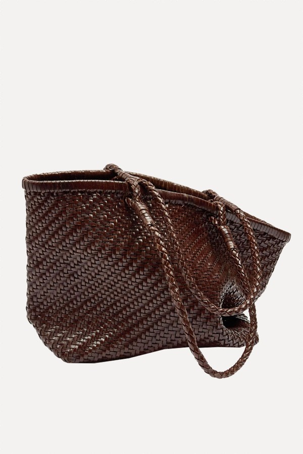 Woven Leather Shopper Bag from Parfois