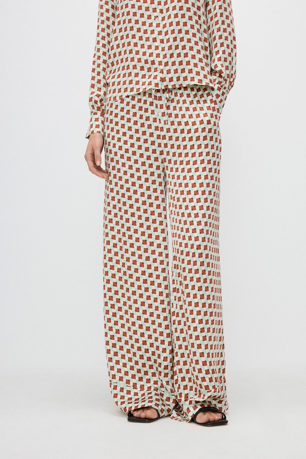 Patterned Viscose Trousers from Reserved