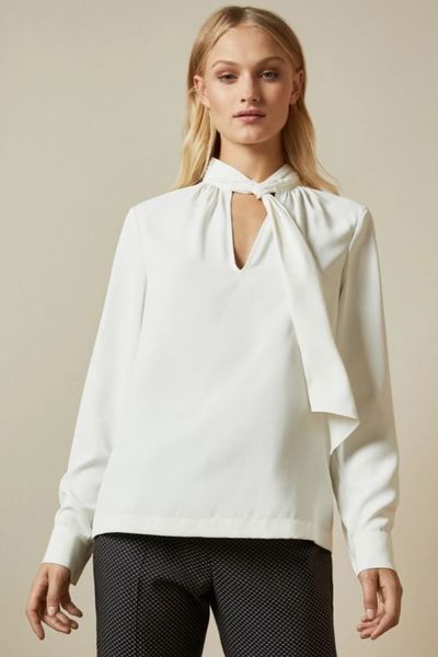 Pammla Gathered Tie-Neck Blouse, £59 (was £119)