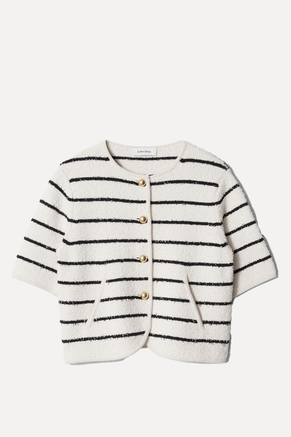 Textured Short-Sleeve Cardigan from & Other Stories