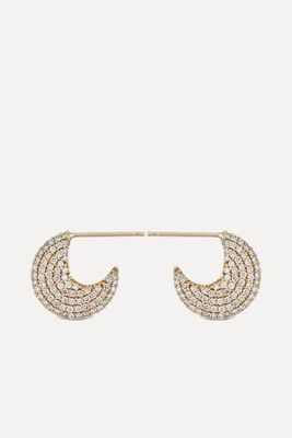 Diamond Disc Earrings from By Pariah