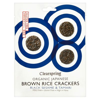 Organic Black Sesame Brown Rice Crackers from Clearspring