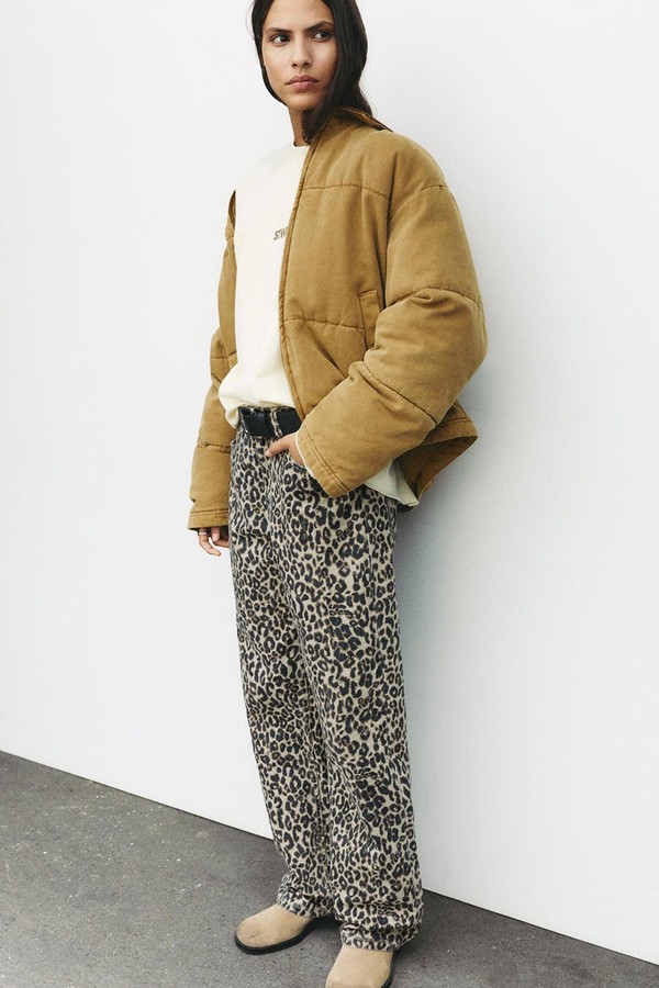 Leopard Print Baggy Jeans from Pull & Bear