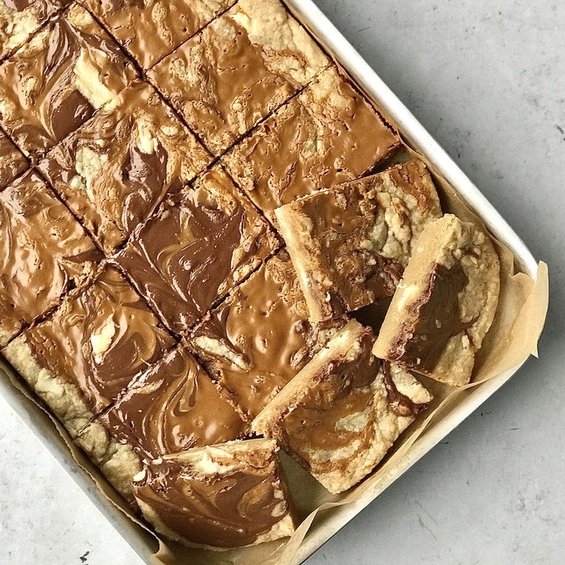 Biscoff And Nutella Blondies