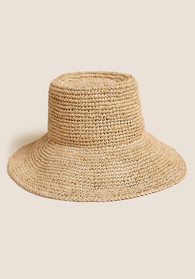 Straw Wide Brim Hat from M&S