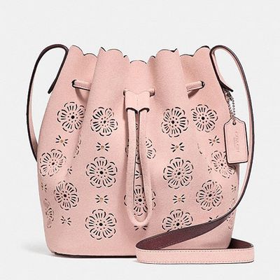 Bucket Bag 18 With Cut Out Tea Rose