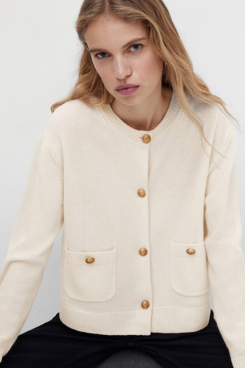 Cashmere Wool Knit Cardigan from Massimo Dutti