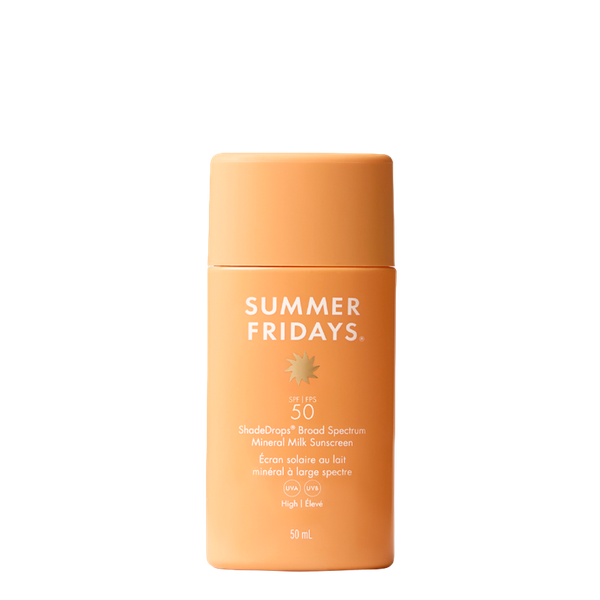 ShadeDrops Broad Spectrum SPF50 Mineral Milk Sunscreen from Summer Fridays