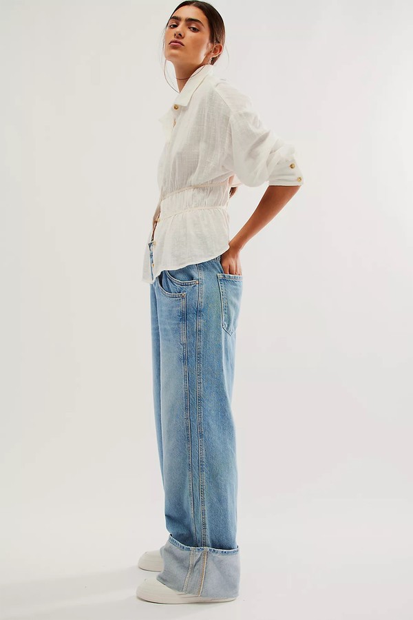 Final Countdown Cuffed Mid-Rise Jeans from We The Free
