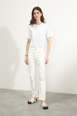 Find Organic-Cotton Straight-Leg Jeans from Raey