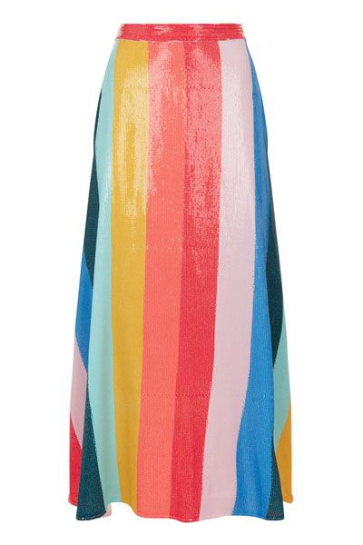 Rainbow Sequin Skirt from Olivia Rubin