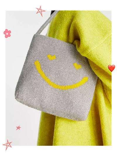 Beaded Grab Bag With Happy Face, £28 | ASOS Design