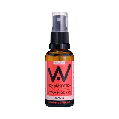 Vitamin D3 & Vitamin K2 Liposomal Oral Spray from Well Actually