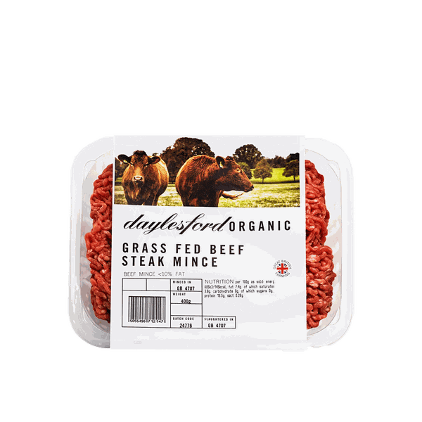 Pastured 10% Fat British Beef Mince from Daylesford Organic