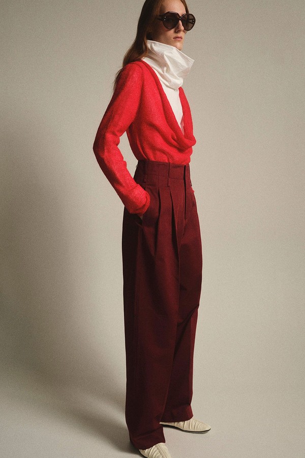 Double Waistband Chino Trousers from Source Unknown