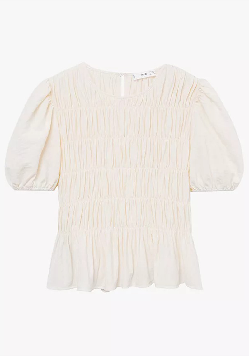 Romeo Ruched T-Shirt from Mango