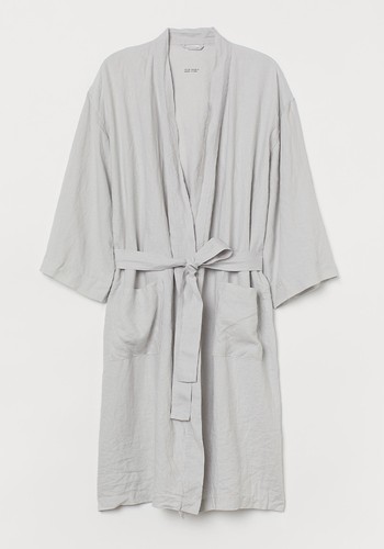 Washed Linen Dressing Gown from H&M