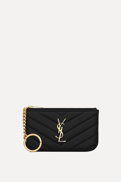 Cassandre Matelasse Key Pouch from Saint Laurent