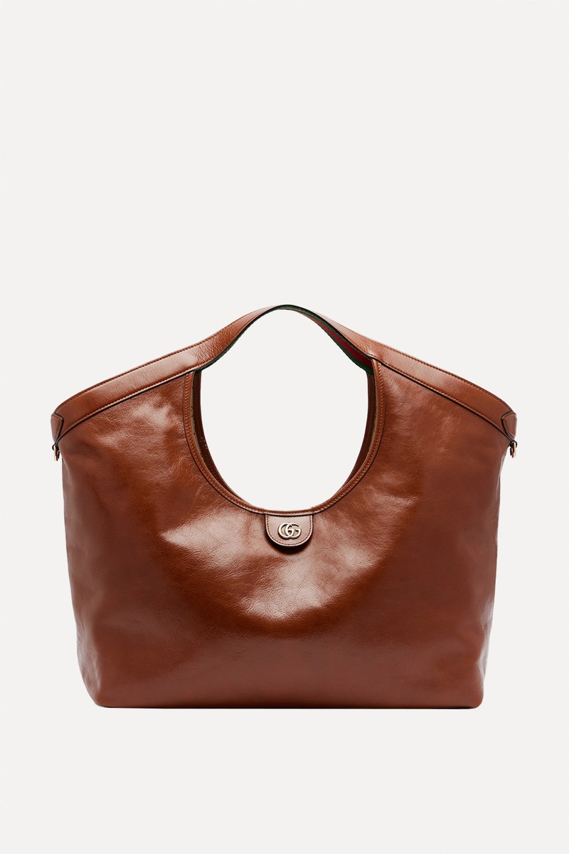 Giglio Large Leather Tote Bag from Gucci