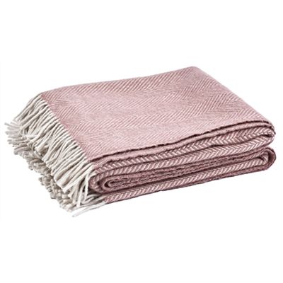 Cotswold Herringbone Throw Old Rose from Neptune